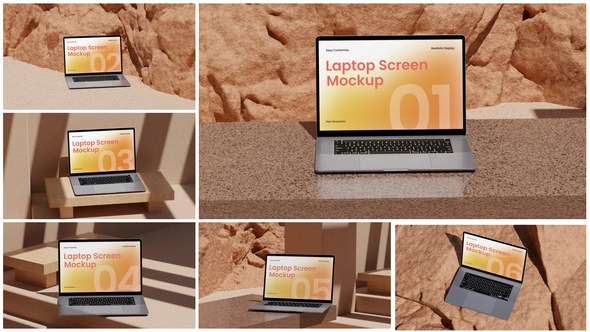 Videohive Laptop Screen Mockup 59945556 Product Promo template preview
