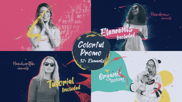 Videohive Colorful Paint Promo Openers template preview