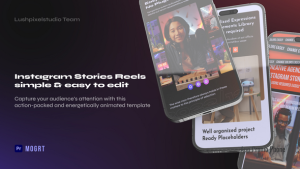 Instagram Stories Reels MOGRT Premiere Pro template preview