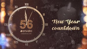 New Year Countdown 2019 Video Displays template preview