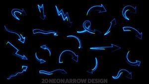 Videohive Neon Arrow Pack 52067947 Elements template preview
