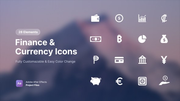 Videohive Finance & Currency Icons Elements template preview
