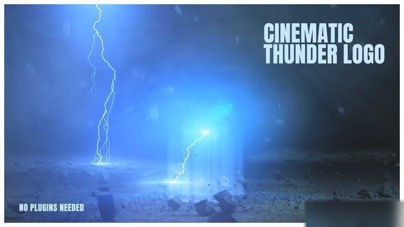 Videohive Cinematic Thunder Logo Logo Stings template preview