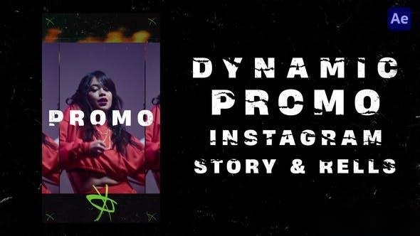 Videohive Dynamic Promo Instagram Story & Reels Openers template preview