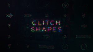 Videohive 50 Glitch Shapes Elements template preview