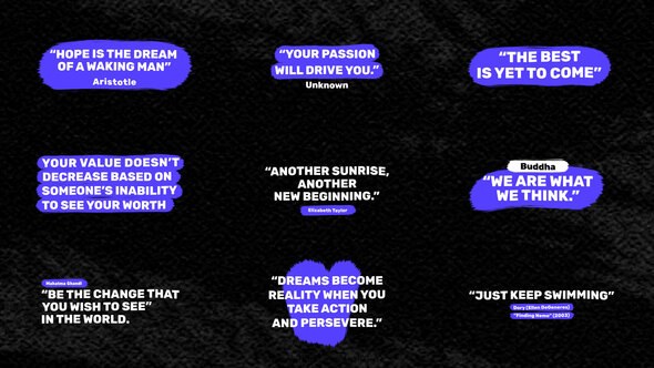 Videohive Quotes | AE 59400553 Titles template preview