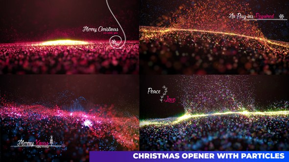 Videohive Particle Christmas Elements template preview