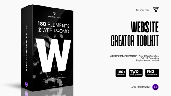 Videohive Website Creator Toolkit Product Promo template preview