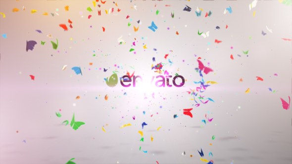 Videohive Colorful Butterfly Logo Reveal II Logo Stings template preview
