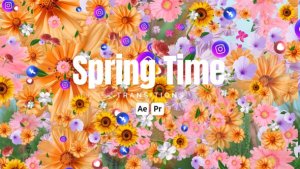 Videohive Spring Time Transitions Elements template preview
