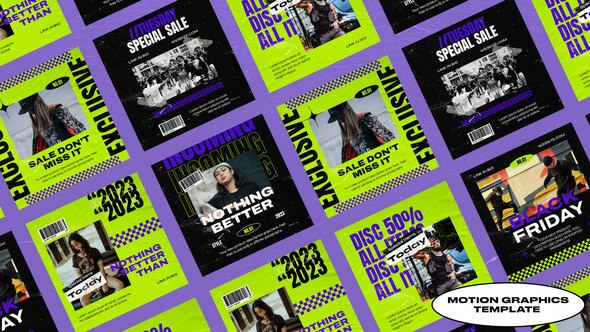 Biomen Social Media Post | Mogrt Premiere Pro template preview