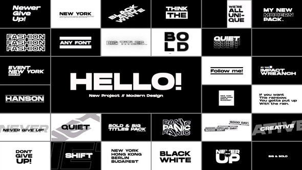 Videohive Big Titles | After Effects Titles template preview