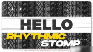 Videohive Rhythmic Typo Stomp Openers template preview