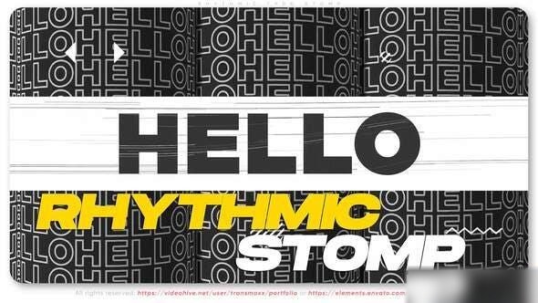 Videohive Rhythmic Typo Stomp Openers template preview