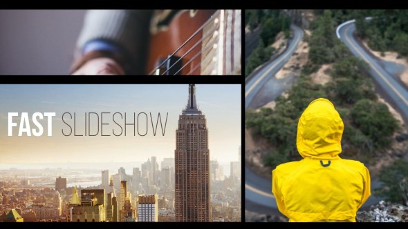 Fast Slideshow Video Displays template preview