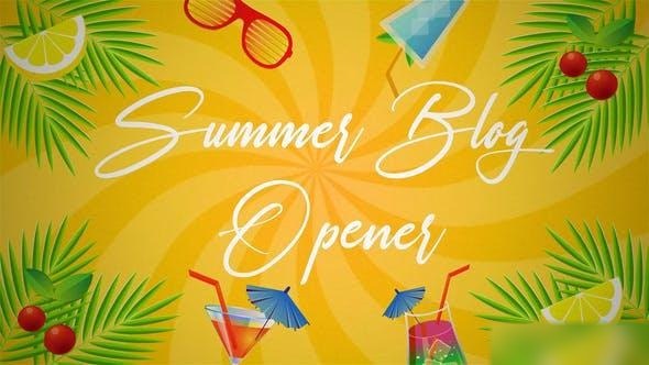 Videohive Summer Holiday Intro 53232363 Openers template preview