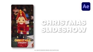 Videohive Vertical Christmas Slideshow Video Displays template preview