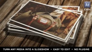 Videohive Instant Photo Stack Video Displays template preview