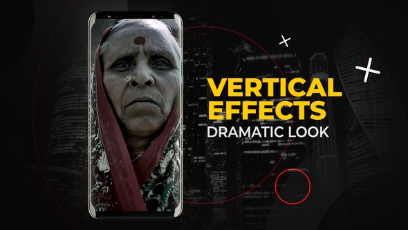 Videohive Vertical Dramatic Look Effects | After Effects Elements template preview