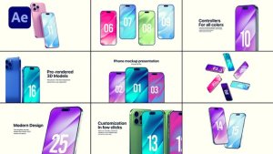 Videohive Phone 16 Pro Mockup 57365563 Product Promo template preview