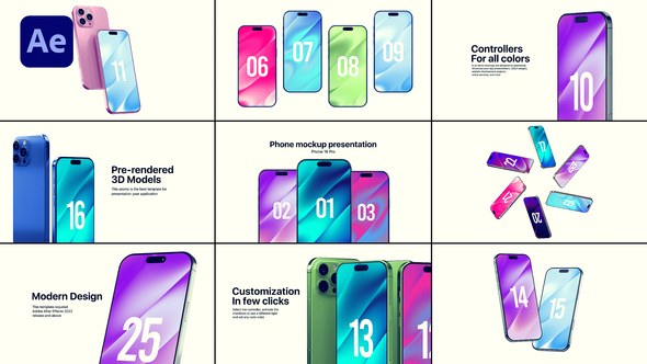 Videohive Phone 16 Pro Mockup 57365563 Product Promo template preview