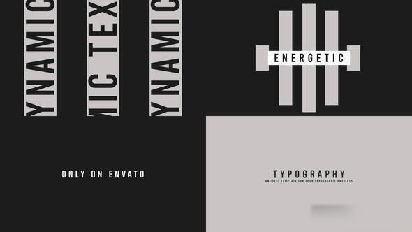 Videohive Typography Stomp 51557835 Openers template preview