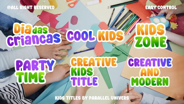Videohive Kids Titles | AE Titles template preview