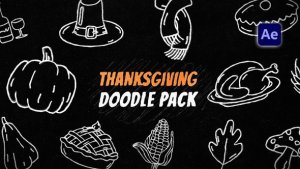 Videohive Thanksgiving Doodles Pack Elements template preview