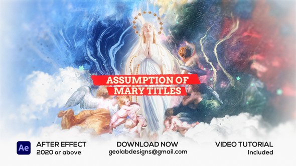 Videohive Assumption Of Mary Titles Video Displays template preview