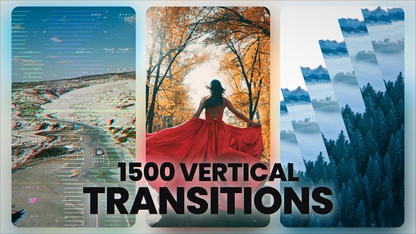 Videohive 1500+ Vertical Transitions Elements template preview