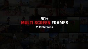 Videohive Multi Screen Frames Pack Openers template preview