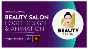 Videohive Beauty Salon Logo Design and Animation Logo Stings template preview