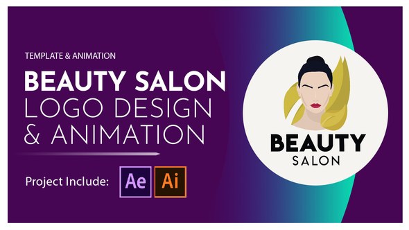 Videohive Beauty Salon Logo Design and Animation Logo Stings template preview