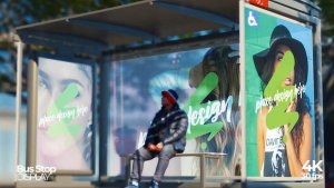 Videohive Bus Stop Video Displays template preview