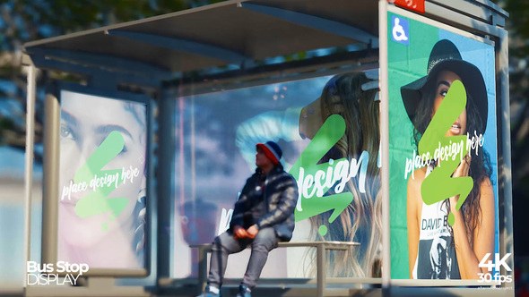Videohive Bus Stop Video Displays template preview