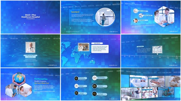 Videohive Mediplus Hospital Corporate Presentation Video Displays template preview