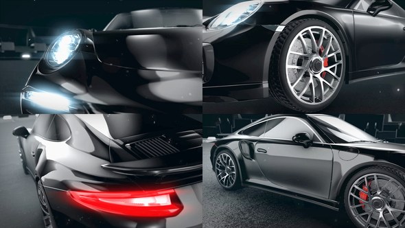 Videohive Sport Car Racing Logo Intro Logo Stings template preview