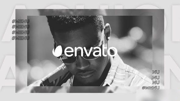 Videohive Cinematic Glitch Slideshow Openers template preview