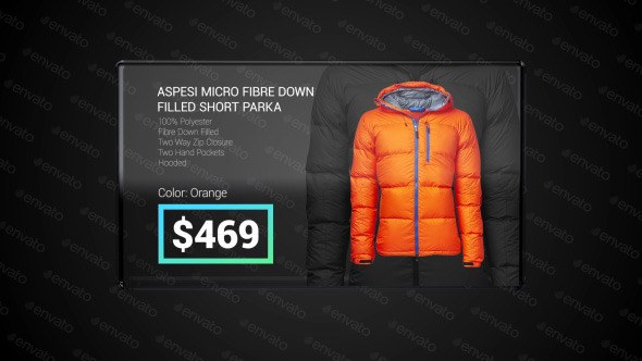 Videohive Glass Slideshow Video Displays template preview