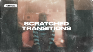 Scratched Transitions Premiere Pro template preview