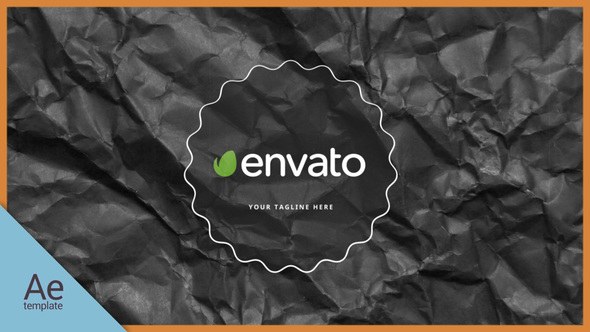 Videohive Black Paper Logo Logo Stings template preview