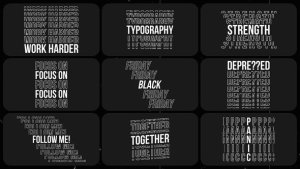 Videohive Kinetic Typography Text Titles 3.0 | After Effects Titles template preview
