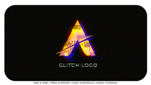 Videohive Glitch Logo 59159428 Logo Stings template preview