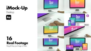 Videohive iMock-Up Desktop for After Effects Product Promo template preview