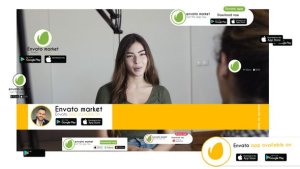 Videohive Google play and Apple store elements Broadcast-packages template preview