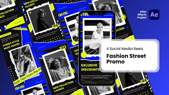 Videohive Social Media Reels - Fashion Street Promo After Effect Templates Product Promo template preview