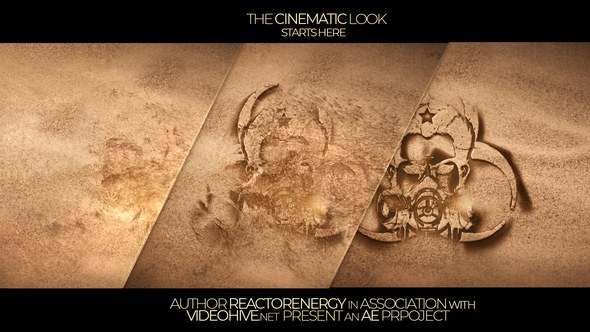 Videohive Sand Logo Opener Logo Stings template preview