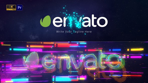 Space Glitch | Premiere Version Premiere Pro template preview