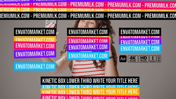 Videohive Kinetic Box Lower Thirds Elements template preview