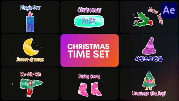 Videohive Christmas Time Set | After Effects Titles template preview